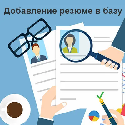 Добавление резюме в базу